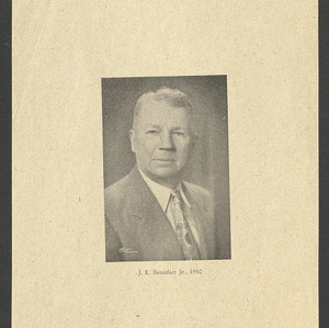 Carl Alwin Schenck Papers.  Biltmore Forest School Papers -- Biographical Information -- Benedict, J.E. (James)