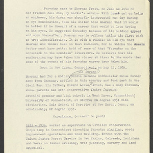 Carl Alwin Schenck Papers. Biltmore Forest School Papers -- Biographical Information -- Frost, S.L.