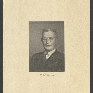 Carl Alwin Schenck Papers. Biltmore Forest School Papers -- Biographical Information -- Fullenwider, W.G.