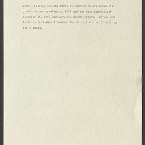 Carl Alwin Schenck Papers. Biltmore Forest School Papers -- Biographical Information -- Kellogg, Royal