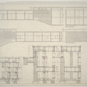 Isaac M. Taylor Residence -- Elevations and Wall Cross Sections