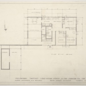 Johnson Residence -- Preliminary Sketches: Floor Plan