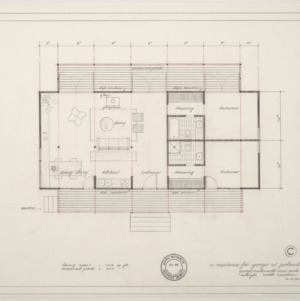 George W. Poland Residence -- Living Area Floor Plan