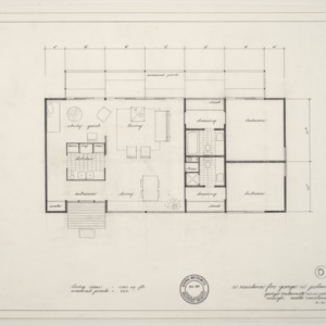George W. Poland Residence -- Living Area Floor Plan