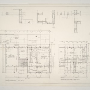 Lipman Residence -- First Floor and Mezzanine Floor Plans