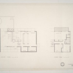 Lipman Residence -- Ground Floor and Second Floor Plans