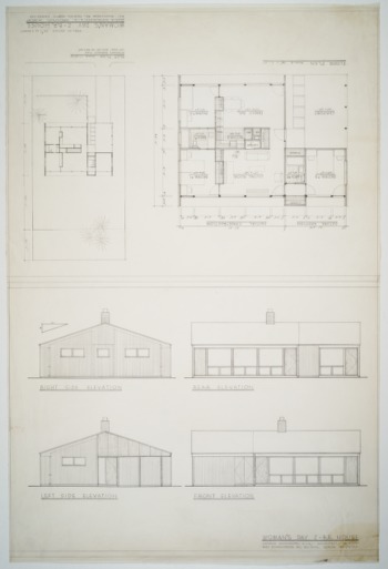 Floor Plan And Elevations 2 Bed Room House Woman S Day Magazine