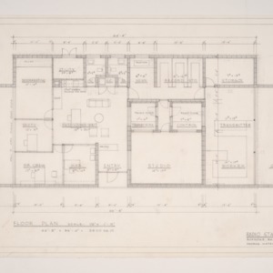 Radiostation WCBT and Transmitter, 45-Unit Motel for Wingfield Crew -- Floor Plan