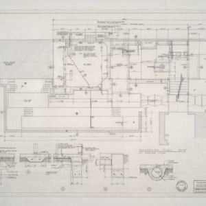 K.F. Adams Residence -- Foundation Plan