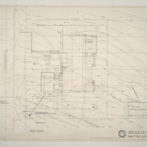K.F. Adams Residence -- Plot Plan with Contours