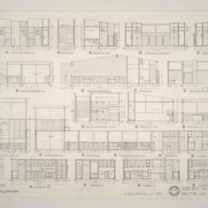 K.F. Adams Residence -- Interior Elevations