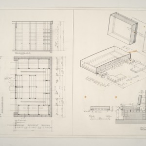 K.F. Adams Residence -- Tool Shed and Built-In Couch Plan