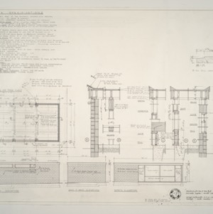 K.F. Adams Residence -- Specifications and Plan of Tool Shed