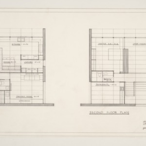 DeWitt Residence -- Ground and Second Floor Plan