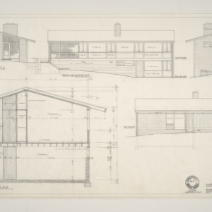 Gwen S. Hudson Residence -- Elevations and Sections