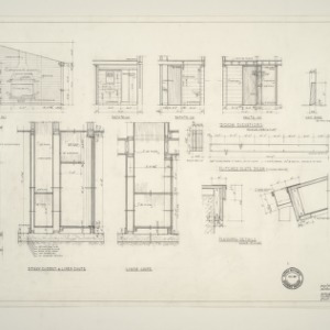 Gwen S. Hudson Residence -- Interior Elevations and Miscellaneous Details
