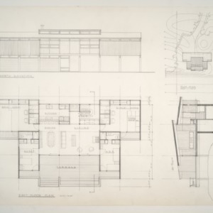 Jack Rowland Beach Cottage -- First Floor and Plot Plan