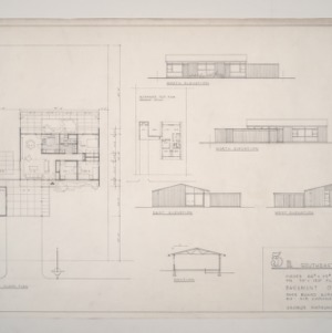 Westing House Total Electric Houses -- Floor Plan and Elevations