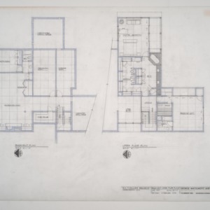 E.K. Thrower Residence -- Revised Basement and Upper Floor Plans