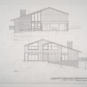 E.K. Thrower Residence -- Revised Exterior Elevations
