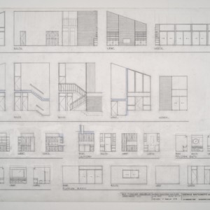 E.K. Thrower Residence -- Revised Interior Elevations Main Floor