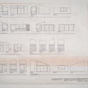 E.K. Thrower Residence -- Revised Interior Elevations Upper Floor
