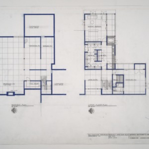 E.K. Thrower Residence -- Basement and Upper Floor Plans
