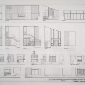 E.K. Thrower Residence -- Interior Elevations Level One