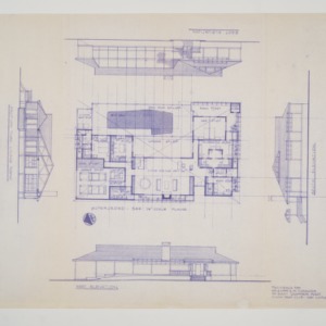 E.K. Thrower Residence -- Exterior and Floor Plan