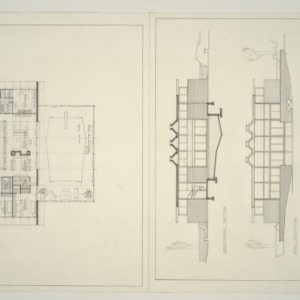 Tate Residence -- Ground Floor Plan and Elevations