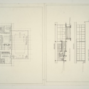 Tate Residence -- Upper Floor Plan and Elevations