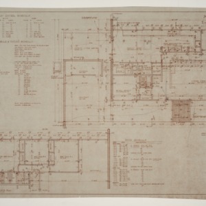 Frank Moore House -- Floor Plan and Schedules