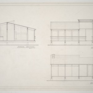 Vacation Cabin, Woman's Day -- Elevations and Sections