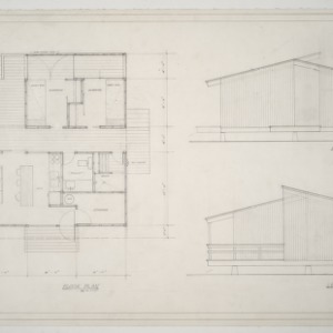 Vacation Cabin, Woman's Day -- Floor Plan and Elevations