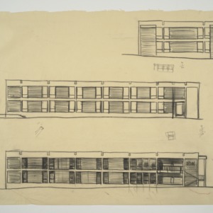 I.B.M. Branch Office Building -- Exterior Sketch