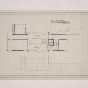 I.B.M. Branch Office Building -- Plan of Lobby and Reception