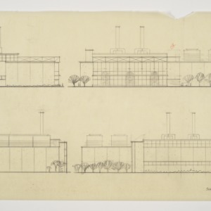 Park Shore Housing -- Power Plant Exterior Sketch Scheme "B"