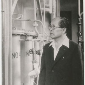 Dr. Yoshio Nishina at Penicillin Plant, 1949