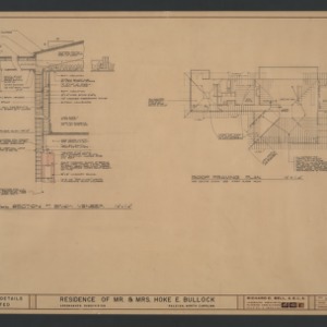 Residence of Mr. & Mrs. Hoke E. Bullock -- Construction Details