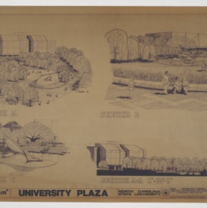 NC State University Plaza -- "Chrysalis" Sketches of University Plaza