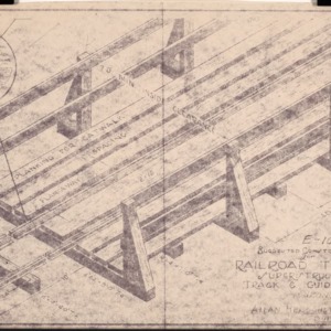 Pullen Park Phase VI Construction -- Railroad Trestle Structure, Track, and Guide Rails