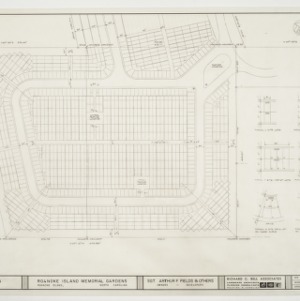 Roanoke Island Memorial Gardens, burial site -- Staking plan