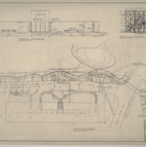 Sarah P. Duke Memorial Gardens, Yearby Street and Entrance -- Landscape Plan, Elevations, and Details