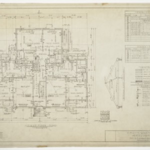 First Floor Plan and Roof Section