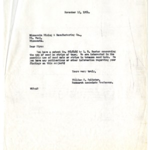 Plant Beds Correspondence, 1954-1968
