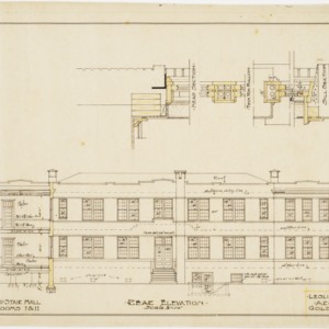 Rear Elevation and Section