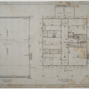 Roof and Second Floor Plans