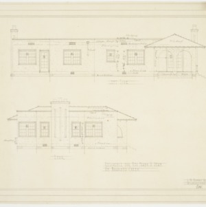 Left Side and Rear Elevations