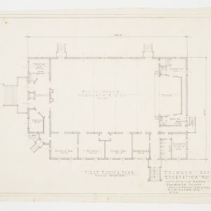 First Floor Plan, Colored Defence Recreation Center