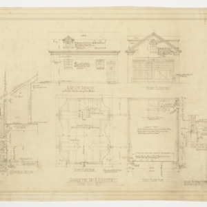 Garage Plan, Elevations and Section